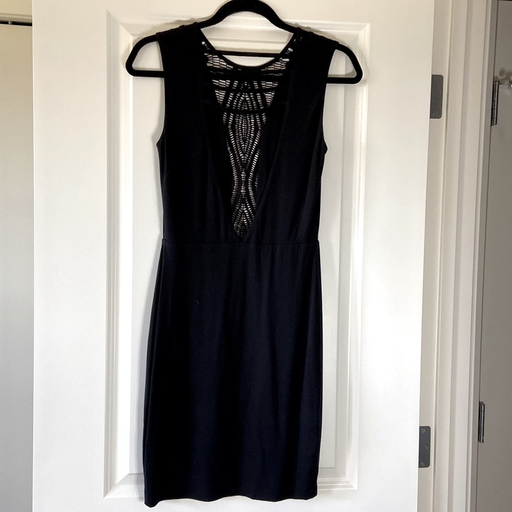 Tart bodycon black dress